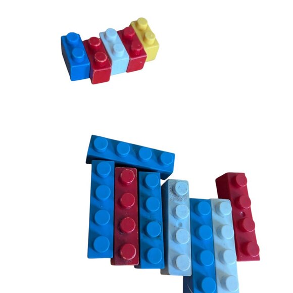 Vintage Lego Duplo Lot Train Cars Animals Plate Windows Boat People - Picture 3 of 9